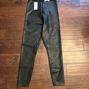 Abercrombie & Fitch Black faux Leather Pants size small